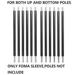 Trampoline Pole Covers 1.26″ Diameter Foam Sleeves, 38″ Protective Tubes, Set of