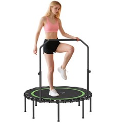 45″ Rebounder Trampoline for Adults, Foldable Trampoline, Green