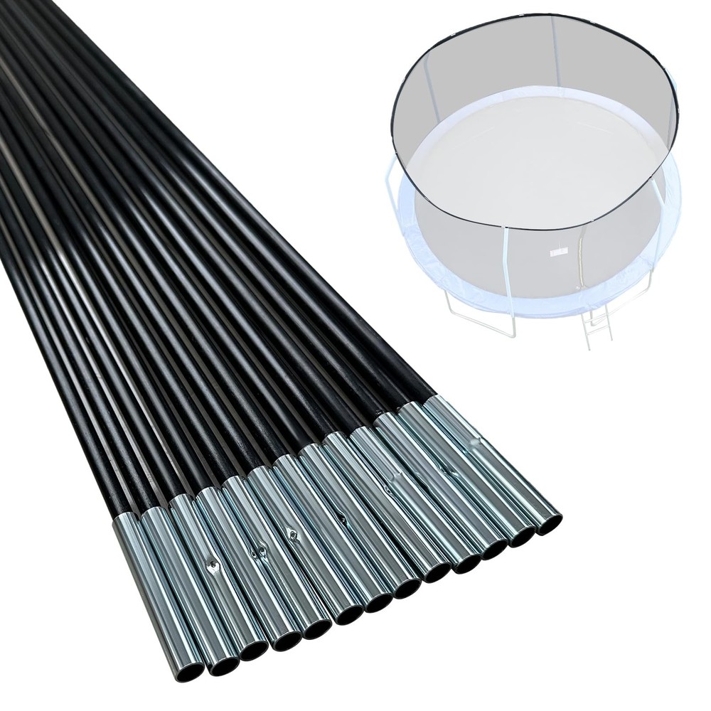 Universal Trampoline Fiber Glass Rods to Replace The Top Ring of Net Enclosur…