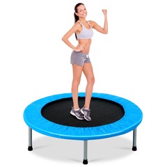 Goplus 38″ Rebounder Trampoline Adults Kids Exercise Workout w/ Padding Springs