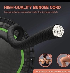 40” Mini Rebounder Trampoline for Adults Handle Bar Quiet & Stable EXCELLENT