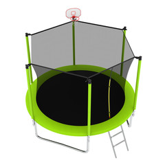 10ft Trampoline with Ladder Adults Kids Outdoor ASTM Approved Safety Trampolines