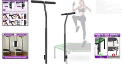Adjustable Trampoline Handle Bar with Cushy Grip – Easy Installation