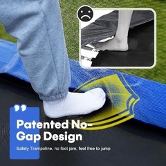 NEW 1800LBS Weight Capacity Rectangle Trampoline 10X17Ft 9X15FT 8X14FT Outdoor