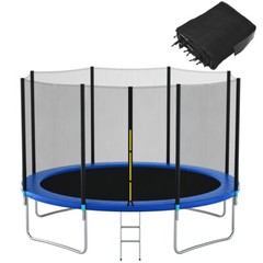 Topbuy 12/14/15/16FT Enclosure Net Trampoline Replacement Safety Net