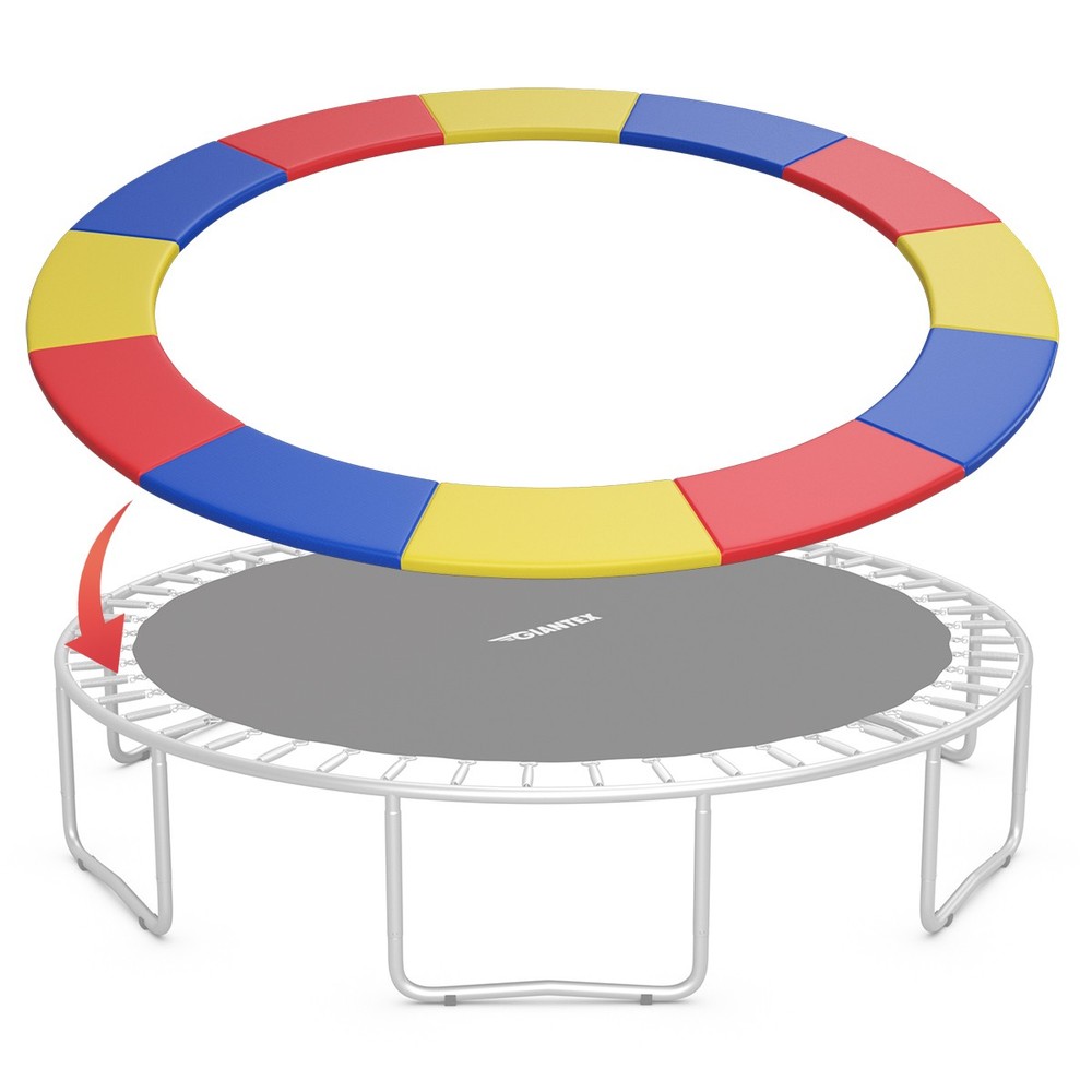 Goplus 14FT Trampoline Replace Safety Pad Bounce Frame Waterproof Spring Cover