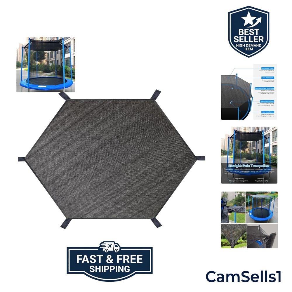 Trampoline Shade Cover, Trampoline Cover for 8FT 10FT 12FT 14FT 16FT Straight…