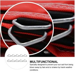 30 Pcs Trampoline Straps Iron Triangle 1.5 Inch Metal