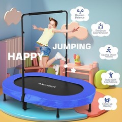 Double Ancheer Kids Trampoline Built for Energetic Jumping Indoors & Outdoors🦘