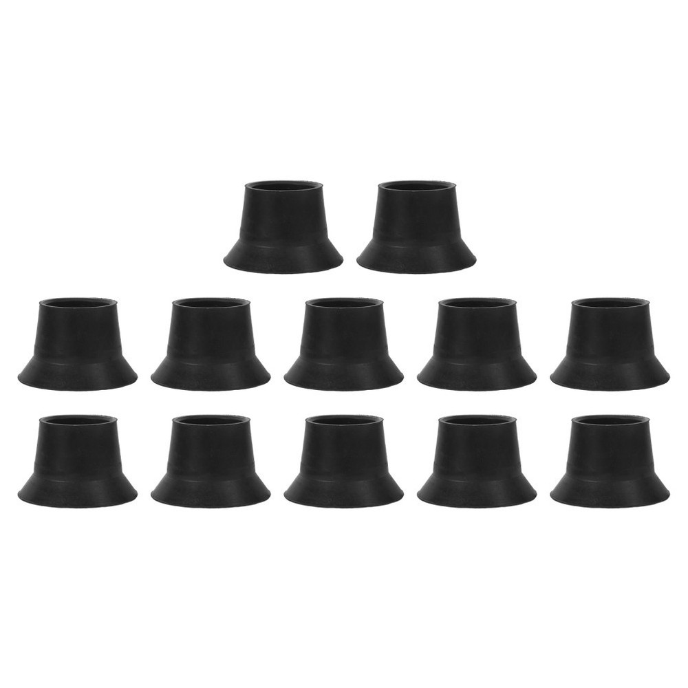 12pcs Trampoline Leg Pads: Anti Skid Rubber Floor Cushion Feet – Silent