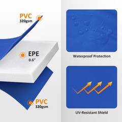Upgraded Double-Sided Trampoline Pad 8 10 12 14 15 16ft, Replacement Safety S…