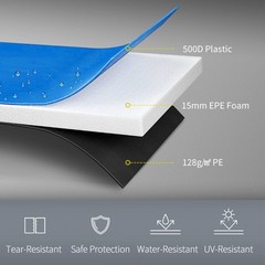12FT Trampoline Pad Spring Cover, Waterproof, Multi-Color