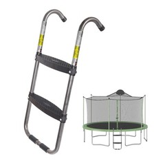 Trampoline Ladder 2 Steps, Skid-Proof, UV Treated, 14FT, 220Lbs Capacity