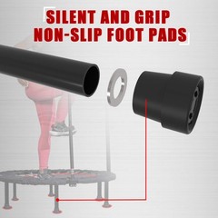 40″ Folding Mini Fitness Indoor Exercise Workout Rebounder Trampoline with Ha…