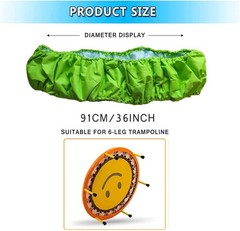 Easy Install 36 Inch Trampoline Safety Cover – Tear-Resistant Oxford Cloth