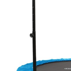 HolaHatha 40″ Mini Trampoline Fitness Rebounder with Adjustable Handle, Blue