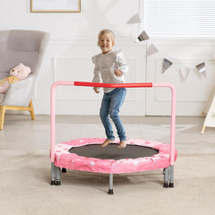 36″ Kids Trampoline, 3FT Indoor Outdoor Trampoline, Foldable Mini Trampolines wi