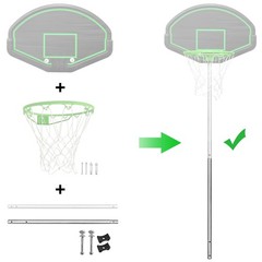 1.5″ Diameter 16FT Trampoline Lower Board Tube Replacement Pole 1pcs 11A