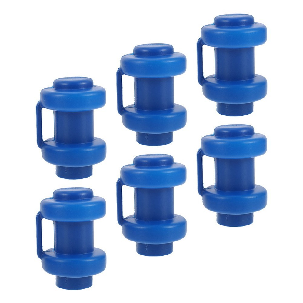 6Pcs Reusable Plastic Trampoline Rod Covers Protective Pole Caps Blue