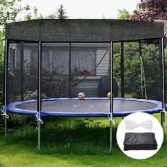 Trampoline Cover Round 6 Holes Black Sunshade Tent Top Cover Sunblock Shade C…