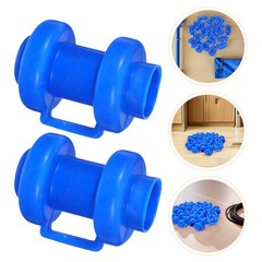 25Pcs Reusable Blue Plastic Trampoline Pole Caps for Enclosure Replacement