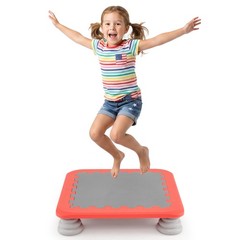 25.5” Mini Trampoline with 4 Removable and Non-Slip Foot Pads for Kids
