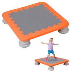 Sensory Integration Mini Trampoline, Balance Training Bounce Board for Kids