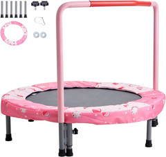 36″ Kids Trampoline, 3FT Indoor Outdoor Trampoline, Foldable Mini Trampolines wi