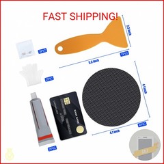 Trampoline Patch Repair Kit 4.1” Round Square Patches | Repair Trampoline Mat T
