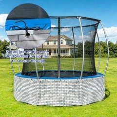 Weatherproof Trampoline Skirt Fits 12ft Plus Easy Fast Installation