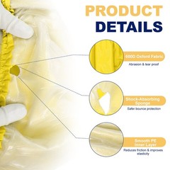 Trampolines Spring Cover 6 Holes Trampolines Replacement Cover 38″ & Yellow