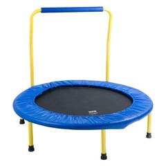 36in Foldable Indoor Trampoline for Kids 130lb Load Limit Steel Frame