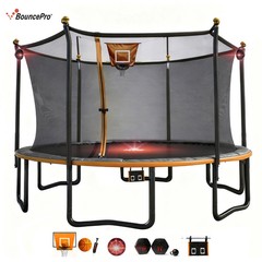 Sportspower BouncePro 15ft Multiplay Trampoline Meets ASTM Safety Standards, Hea