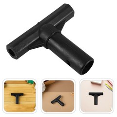 8 Pcs Trampoline Black Plastic T-connector Repair Parts Pole Tube Sleeves