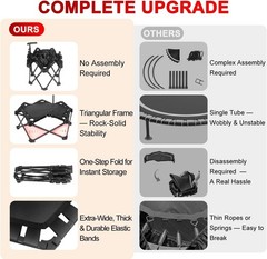 Foldable Mini Trampoline — One-Step Fold & Open 42″ Rebounder Trampoline Adults