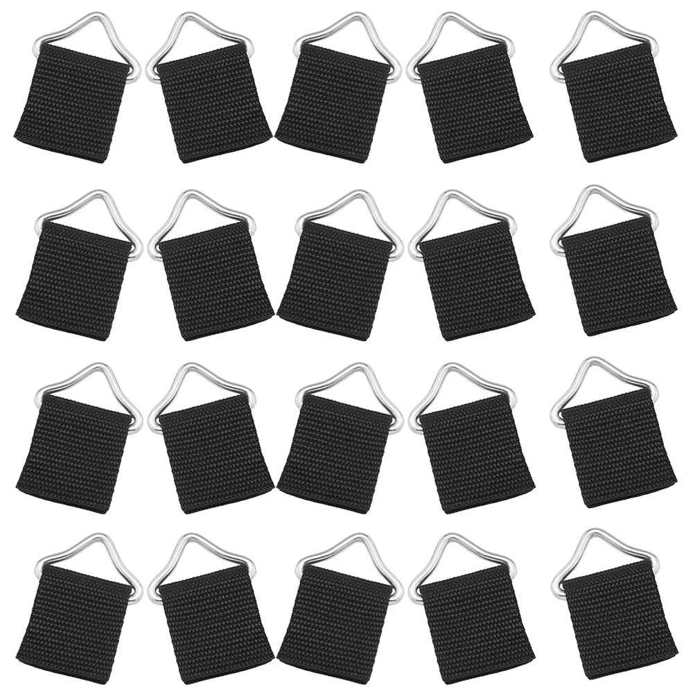 20 Pack Trampoline Triangles Buckle Stainless Steel Triangle Ring with Sewing…
