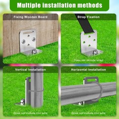 BeneLabel 2/4/6 Pack 18″ 24″ Ground Anchors Screw in Shed Anchor with L Brack…