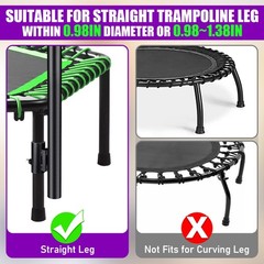 Quick-Release Handle Bar for Straight Leg Fitness Trampoline, Fits for Foot Tube