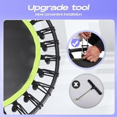 Fitness Trampoline Elastic Rope 8mm Thick Replacement Bungee Cords for 10