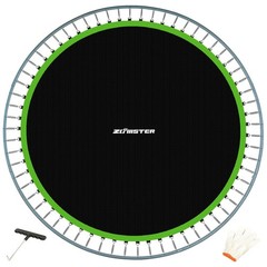 14FT Round Trampoline Replacement Jumping Mat, 72 V-Hooks, Fits 6.5-7″ Springs