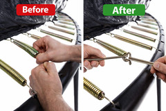 Heavy Duty Trampoline Spring Pull Tool T-Hook Puller Easy Install & Removal Hook