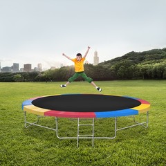 16 Ft Round Trampoline Safety Pad 10mm Foam PVC 30cm Wide Multi-Color