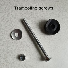 3Pcs Trampoline Screw Galvanized Steel Trampoline Jumping Bed Carriage Screw Nut