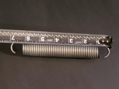 (LOT OF 1) Trampoline 7″ Long Heavy Duty Steel Replacement Spring 1″ Diameter