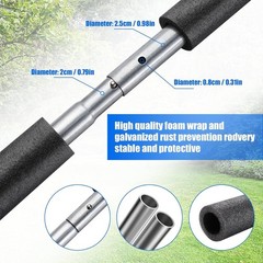 Trampoline Poles Replacement, Universal Trampoline Replacement Enclosure Pole…