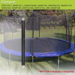 Trampoline Replacement Poles for Lower Enclosure 2 Pack, Straight Tube