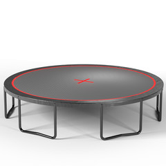 YC 16FT Durable Trampoline Pumpkin Outdoor Trampoline w/ Basketball Board Ladder