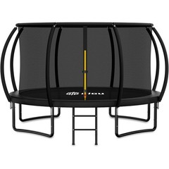 Durable Outdoor Trampoline Heavy Duty Springs Safety Curved Poles Easy Assembly