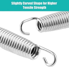 Heavy Duty Trampoline Springs 7 inch for Trampolines, Stainless Steel Trampol…