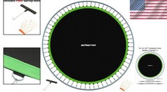 Trampoline Replacement Mat 14ft Round with 72 V-Hooks and Installation Tool
